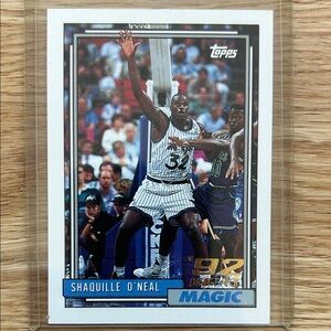 RARE Topps Shaquille O'Neal Rookie Card